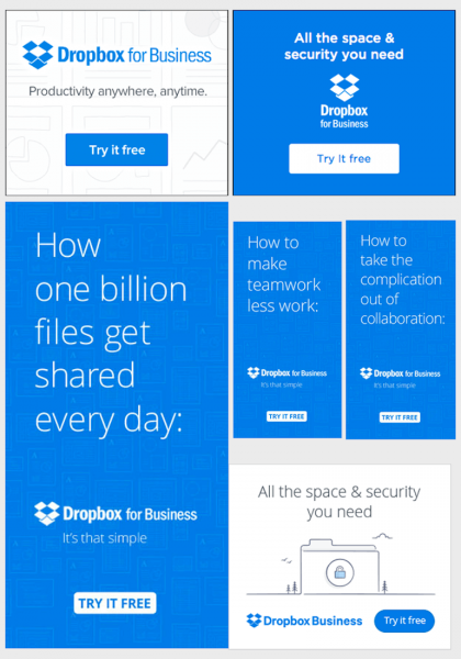 بررسی چند بنر موفق- بنر dropbox