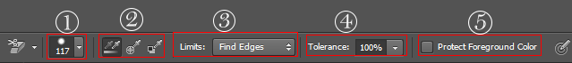 آمورش ابزار background eraser tool در فتوشاپ