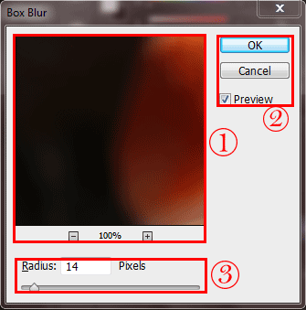 آموزش فیلتر box blur فتوشاپ