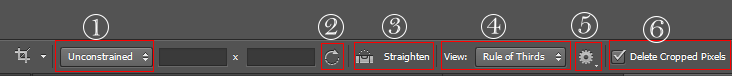 ابزار crop tool در فتوشاپ