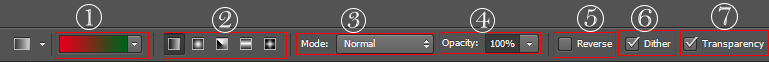 آموزش ابزار gradient tool در فتوشاپ