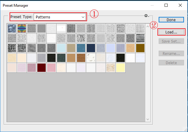 افزودن pattern به فتوشاپ