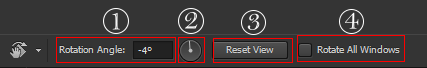 آموزش ابزار rotate view tool در فتوشاپ
