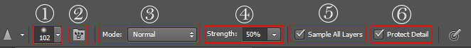 آموزش ابزار sharpen tool در فتوشاپ
